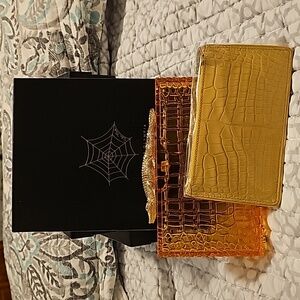 Charlotte Olympia Snappy Pandora Orange Clutch